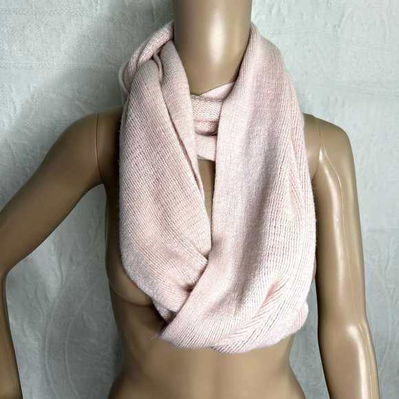 Pink Knit Infinity Scarf - Picture 2 of 5